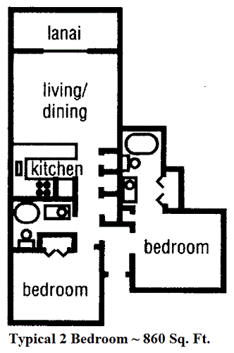 2 bedroom Floor Plans